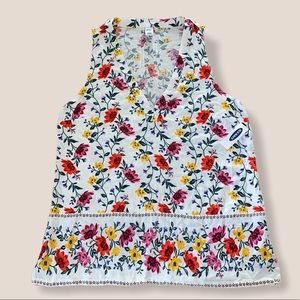 NWT Old Navy Floral Sleeveless Blouse